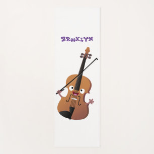 Esterilla De Yoga Caricatura musical divertida en violín
