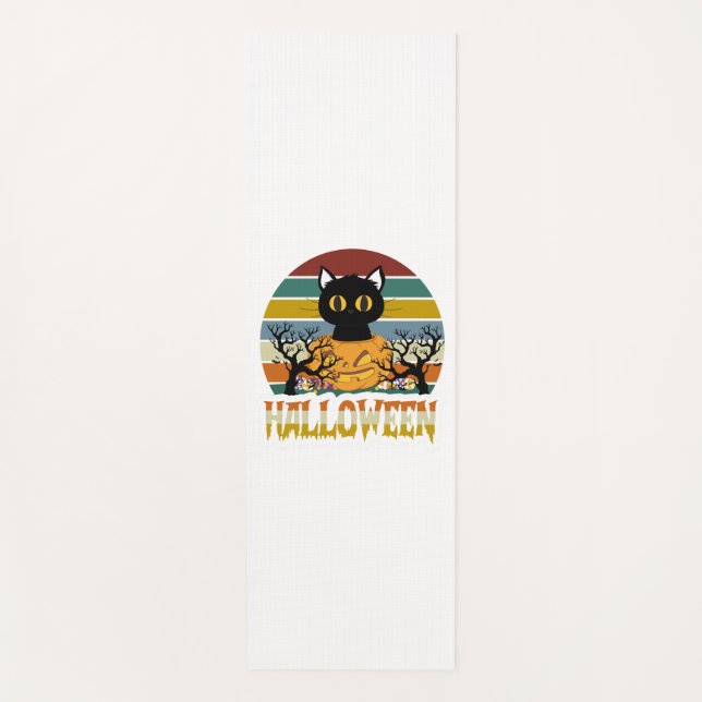 Esterilla De Yoga Cat Halloween (Anverso)