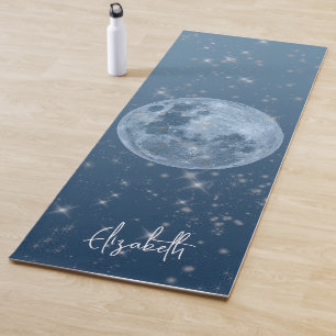 Esterilla De Yoga Celestial de color azul luna total personalizado
