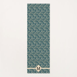 Esterilla De Yoga Cerezos en flor Verde azulados + Iniciales