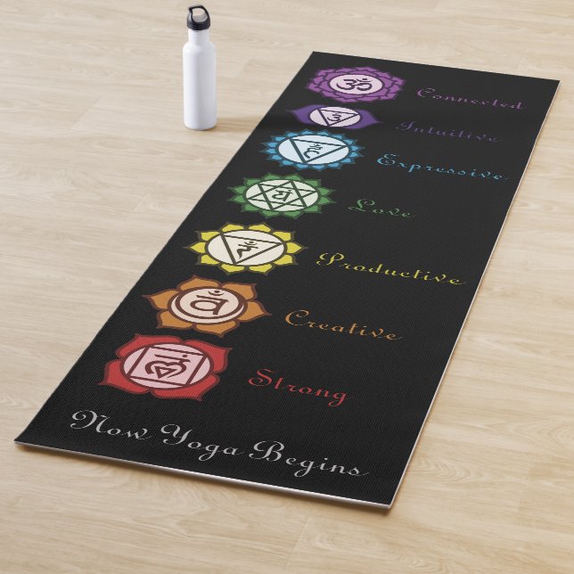 Esterilla De Yoga Chakra Ahora el yoga empieza a ser negro (In situ)