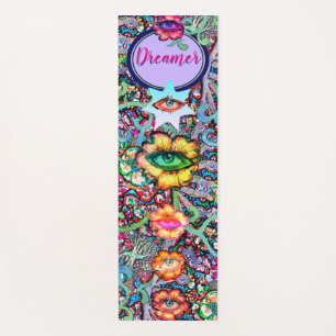 Esterilla De Yoga Chakra Floral Dreamer colorido Inusual Mística