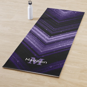 Esterilla De Yoga Chevron de galaxia ultravioleta espumosamente meta