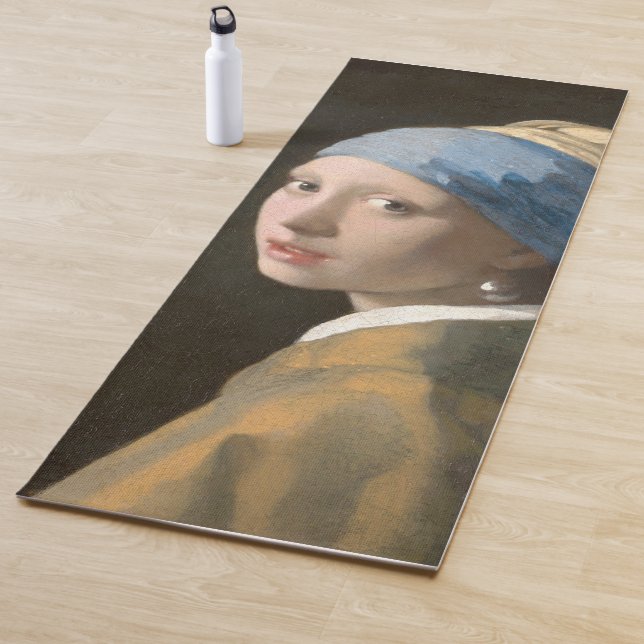 Esterilla De Yoga Chica con arte Pearl Earring-Johannes Vermeer (In situ)