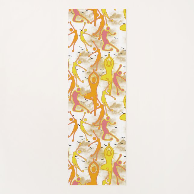 Esterilla De Yoga Chicas de Yoga Feliz Baile (Anverso)