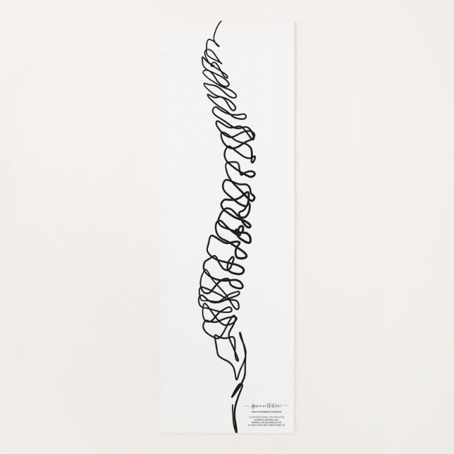Esterilla De Yoga Chiropractor Massage Therapy Spine (Anverso)