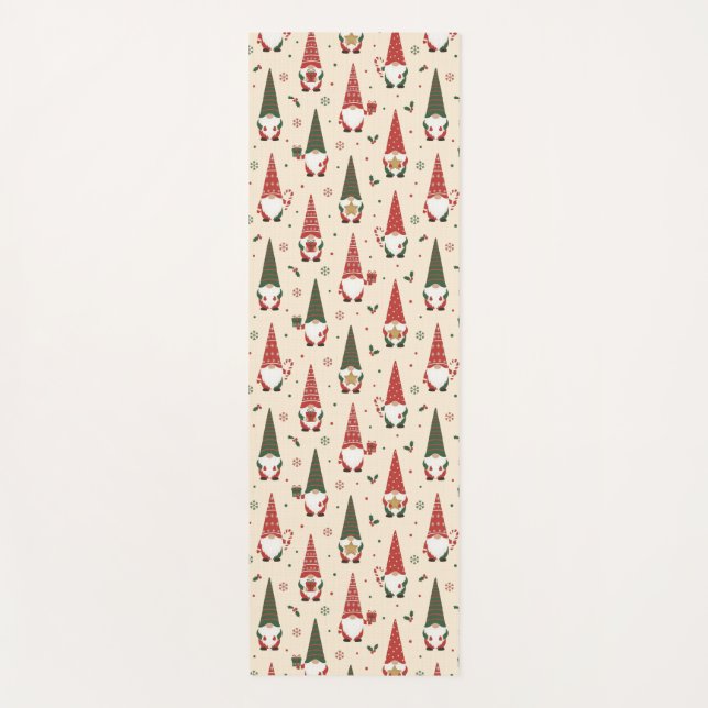 Esterilla De Yoga Christmas Gnome Party Pattern (Anverso)