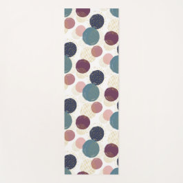 Esterilla De Yoga Círculos abstractos en Pastel y Oro