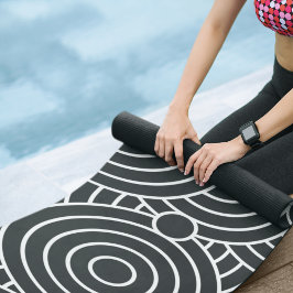 Esterilla De Yoga círculos hipnóticos
