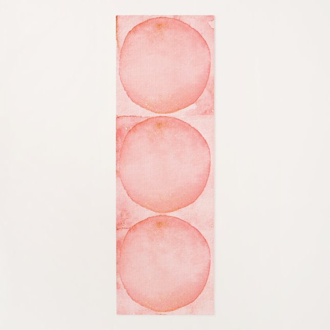 Esterilla De Yoga Círculos rosados (Anverso)