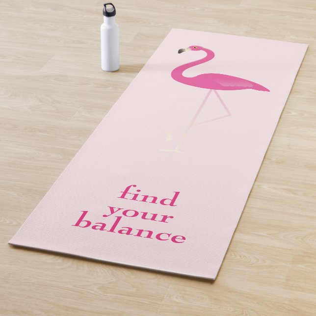 Esterilla De Yoga Cita Buscar tu balance Flamingo rosa (In situ)