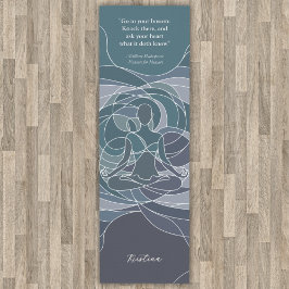 Esterilla De Yoga Cita elegante y personalizada para Pastel