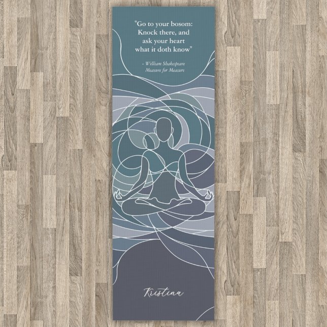 Esterilla De Yoga Cita elegante y personalizada para Pastel (Subido por el creador)