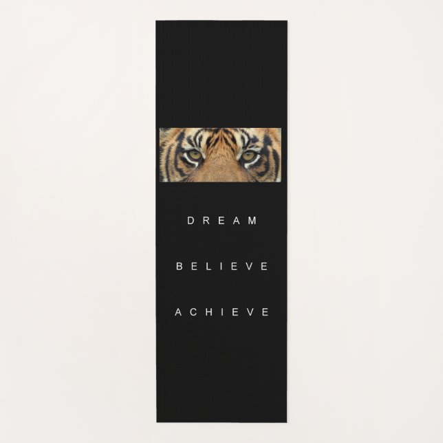 Esterilla De Yoga Cita exitosa Sueño Creer Alcanzar Motivación (Anverso)