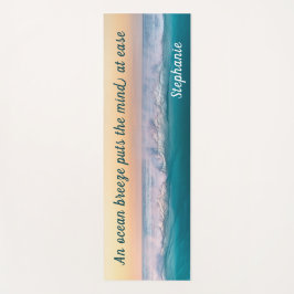 Esterilla De Yoga Cita Inspiradora personalizada Ola oceánica 