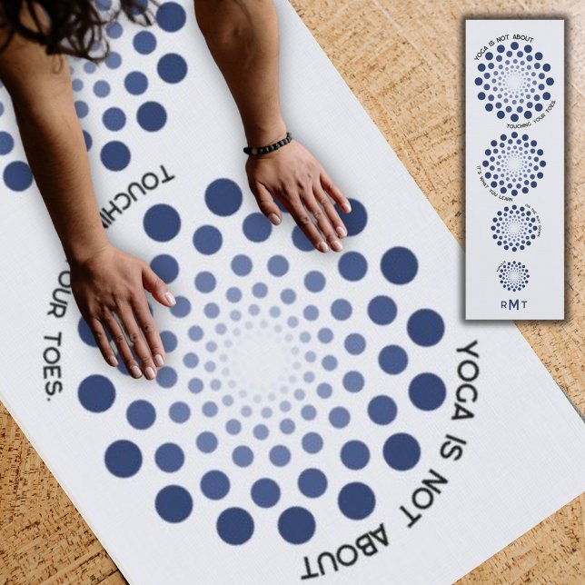 Esterilla De Yoga Cita motivacional Mandala Morado Monograma moderno (Subido por el creador)