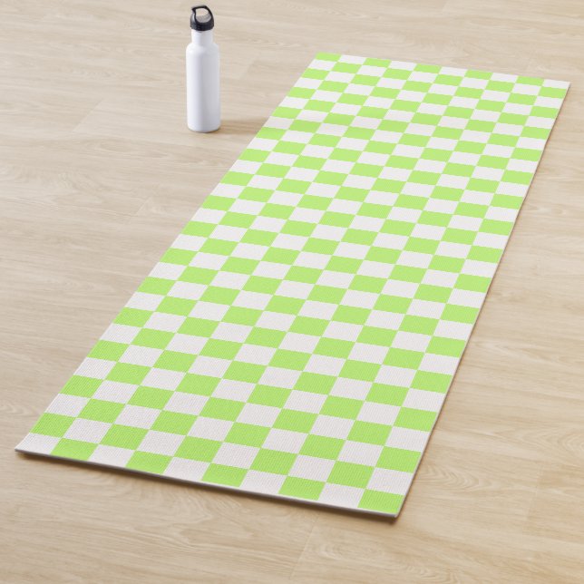 Esterilla De Yoga Classic visual lime checkerboard  (In situ)