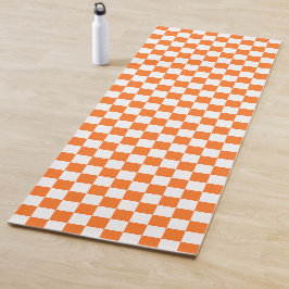 Esterilla De Yoga Classic visual salmon checkerboard