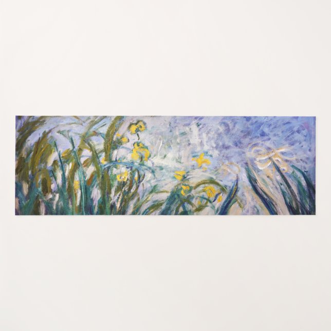 Esterilla De Yoga Claude Monet - Irlandeses amarillos y morados (Anverso (horizontal))