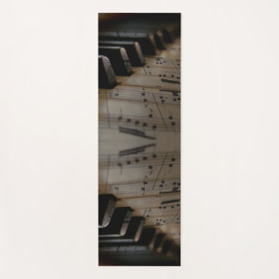 Esterilla De Yoga Claves de piano de música antigua