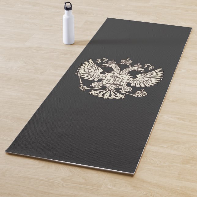 Esterilla De Yoga Coat of Arms of Russia - white version (In situ)