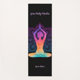 Esterilla De Yoga Colchón de Yoga Personalizado con Nombre y Mantra