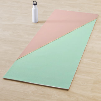 Esterilla De Yoga Colección abstracta de moda en rosa blush y menta