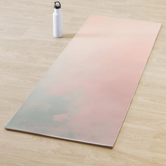 Esterilla De Yoga Colección Abstracta Popular de Rosa Claro y Menta