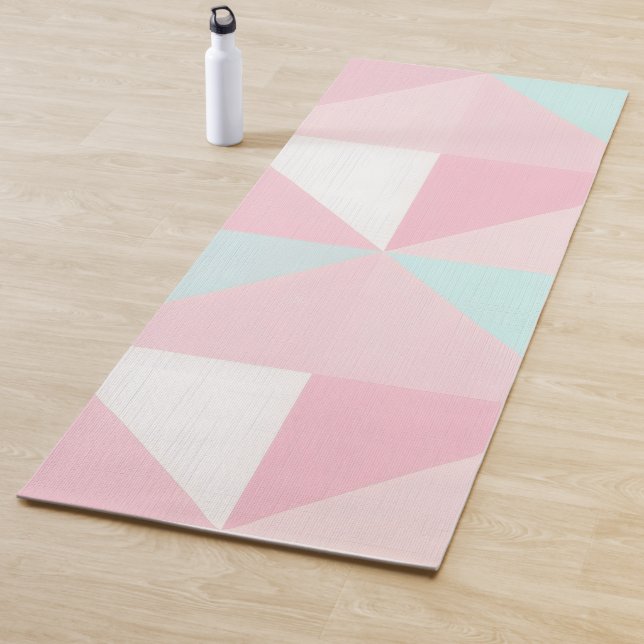 Esterilla De Yoga Colección Popular Abstracta Rosa Mint (In situ)