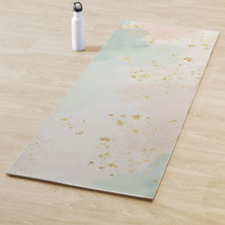 Esterilla De Yoga Colección Popular Abstracta Rosa Mint Blush