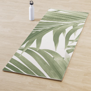 Esterilla De Yoga Collage caribeño de palma #2 #tropical #wall
