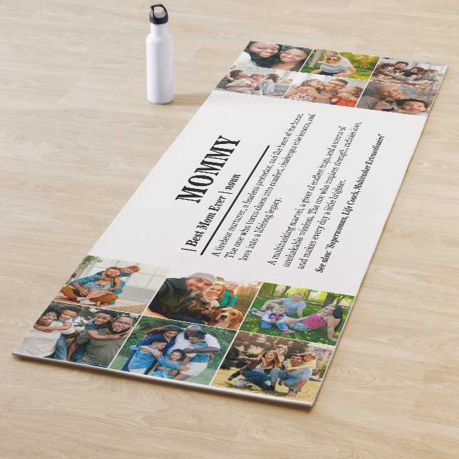 Esterilla De Yoga Collage de fotos de definición de mami 12 personal (In situ)