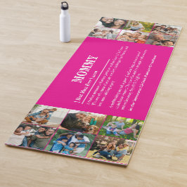 Esterilla De Yoga Collage de fotos de definición de mami 12 personal