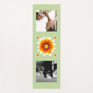 Esterilla De Yoga Collage de Fotos Familiares Personalizadas Floral 
