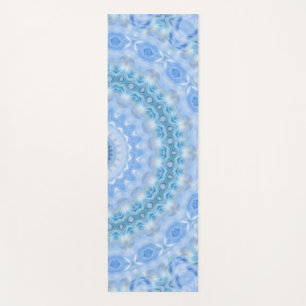 Esterilla De Yoga Color azul de la impresión del mosaico del círculo