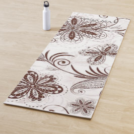 Esterilla De Yoga Color Floral Seamless Pattern