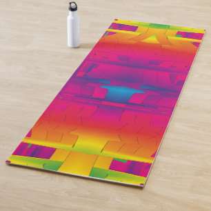 Esterilla De Yoga Color índigo sólido patrón indio vibrante festivo 