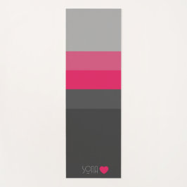 Esterilla De Yoga Color monogramado personalizado a rayas