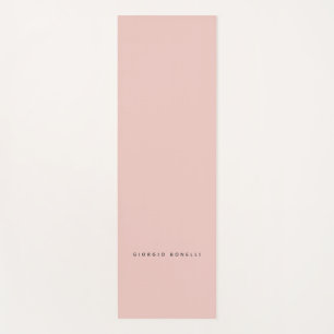 Esterilla De Yoga Color Pastel Minimalista Moderno Propio Nombre