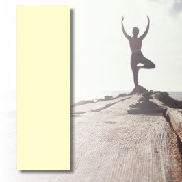 Esterilla De Yoga Color sólido amarillo de mantequilla | Clásico Ele