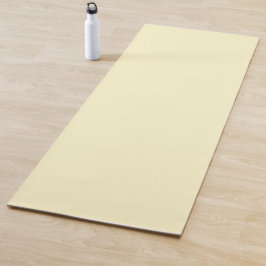 Esterilla De Yoga Color sólido amarillo lemonado | Clásico Elegante