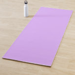 Esterilla De Yoga Color sólido púrpura de color negro Minimalista<br><div class="desc">Amable color malva morado de primavera claro. Minimalista,  sencillo y moderno estilo moda de diseño pastel estético de color espliego. Decoración malva,  decoración estética malva,  cocina malva,  color malva. Estera de yoga púrpura pastel.</div>