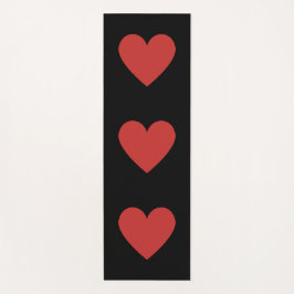 Esterilla De Yoga Colores rojos fondo negro yoga