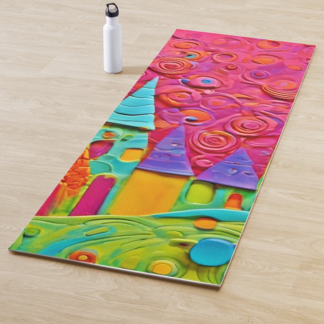Esterilla De Yoga Colorida creación innovadora de arcilla (In situ)