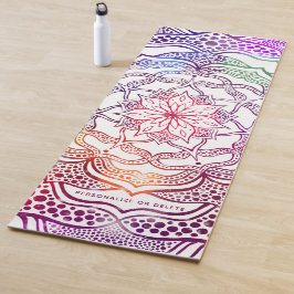 Esterilla De Yoga Colorido Mandala Flor Boho Elegante y alegre Guay
