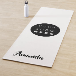 Esterilla De Yoga Compañía de nombres de logotipo Promoción de blanc