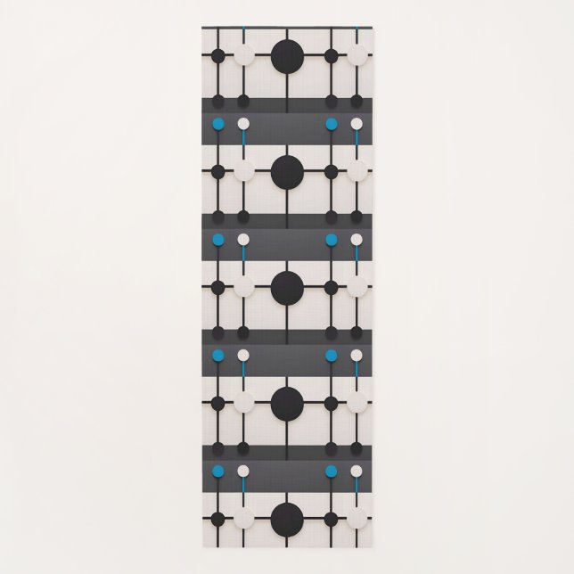 Esterilla De Yoga Composición geométrica abstracta con círculos (Anverso)