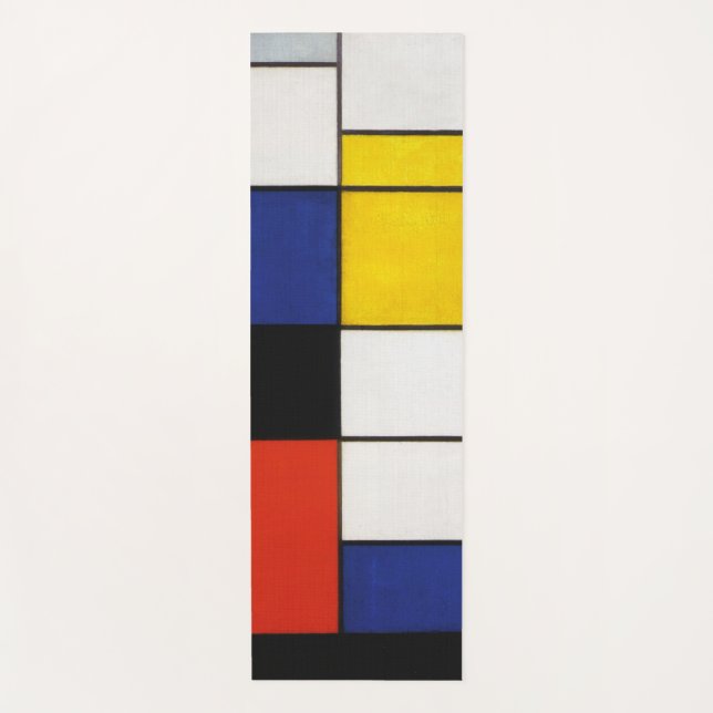 Esterilla De Yoga Composición, Mondrian (Anverso)
