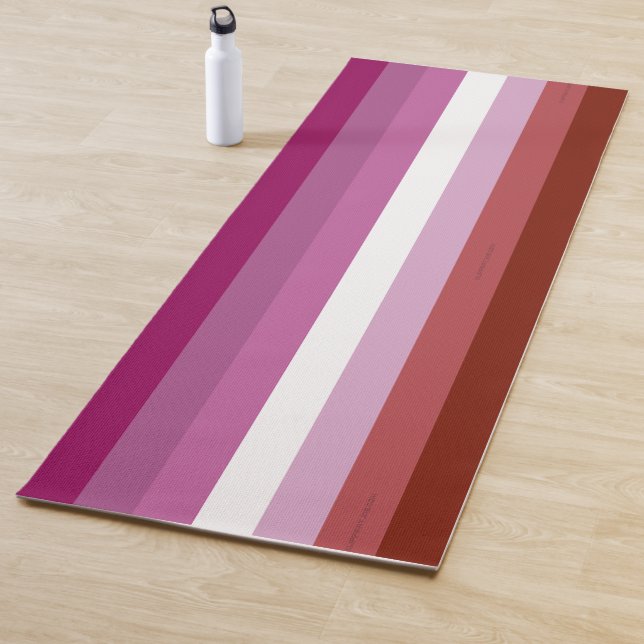 Esterilla De Yoga Comunidad femenina de la bandera del orgullo lésbi (In situ)