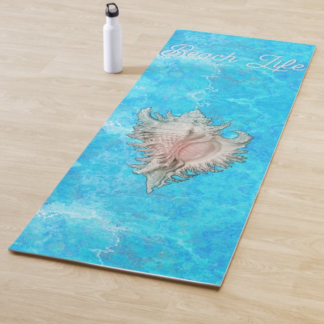 Esterilla De Yoga Conch Shell "Beach Life" (In situ)